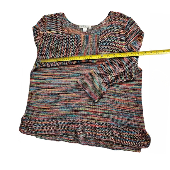 John Paul Richard Rainbow Relax Knit Scoop Neck Cozy Sweater - Picture 8 of 13